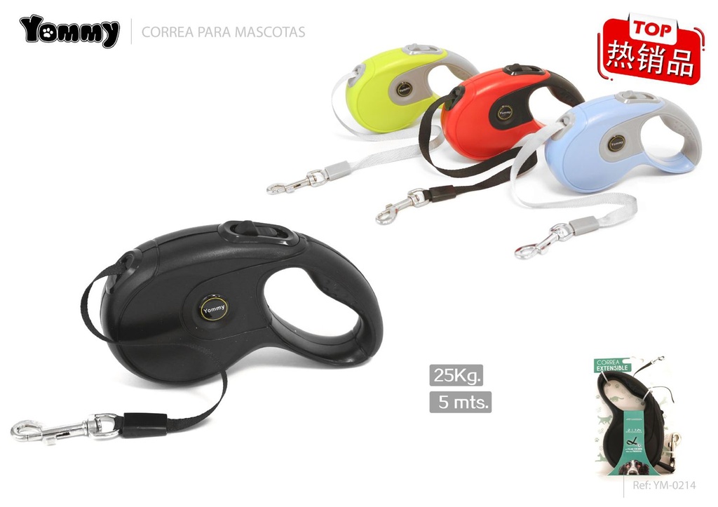 Correa extensible 5 m para mascotas - Accesorios para mascotas 