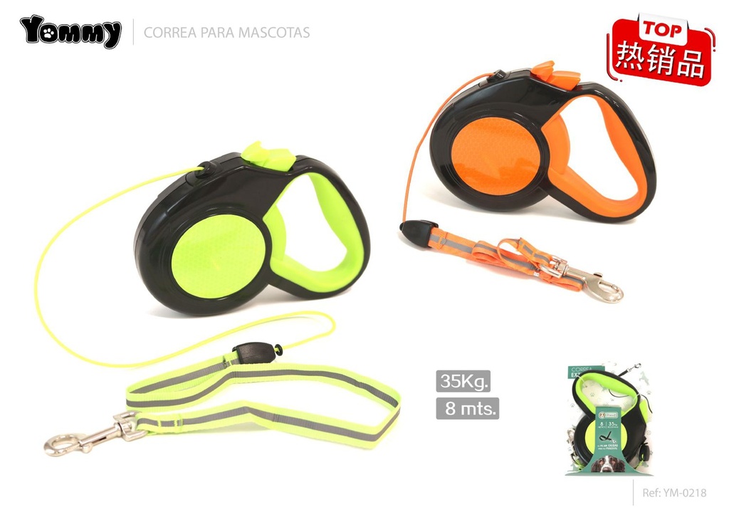 Correa extensible para perro 8m