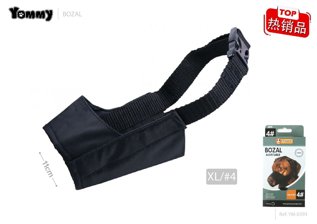 Bozal para perro XL 11cm