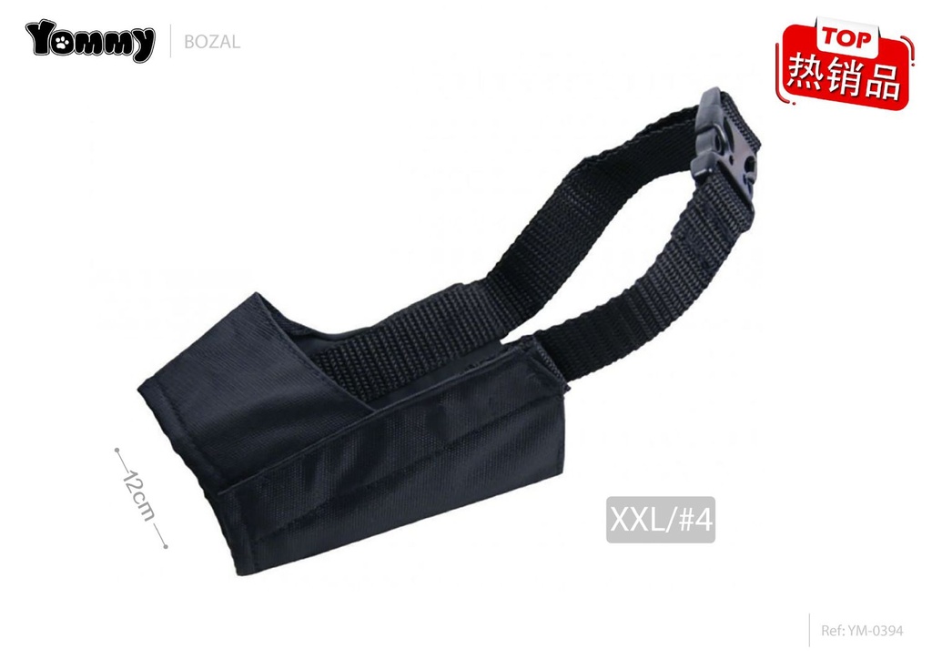 Bozal para perro XXL 12cm, accesorio de seguridad