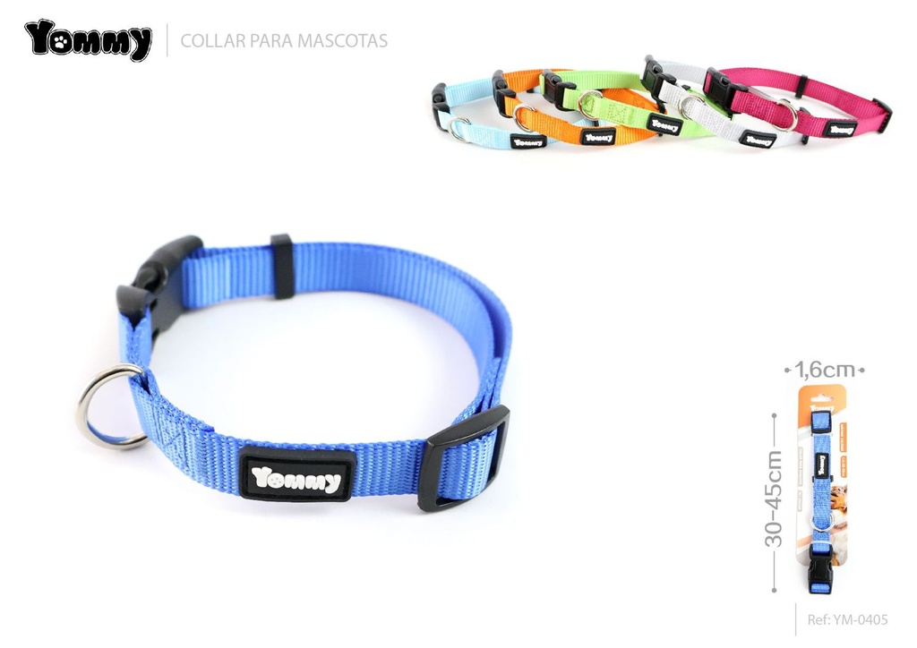 Collar para mascotas nylon 1.6*30-45CM - Accesorios para mascotas