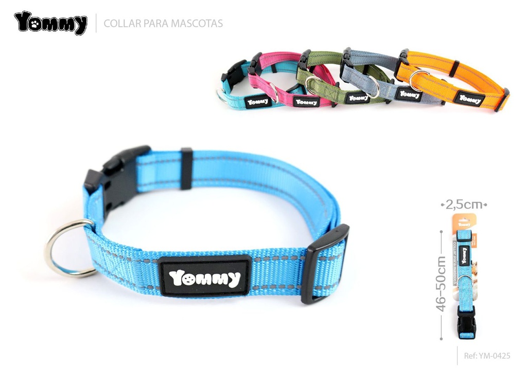 Collar reflectante 2.5x46-50 cm - Accesorios para mascotas