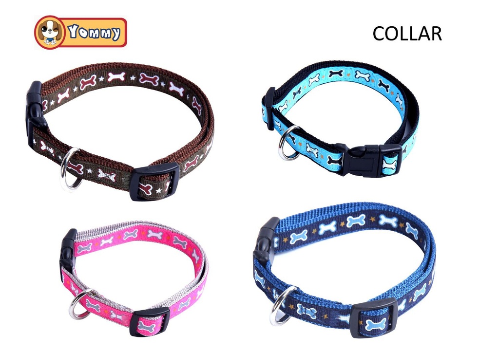 Collar para mascotas con diseño de hueso 1.5x40cm para perros y gatos