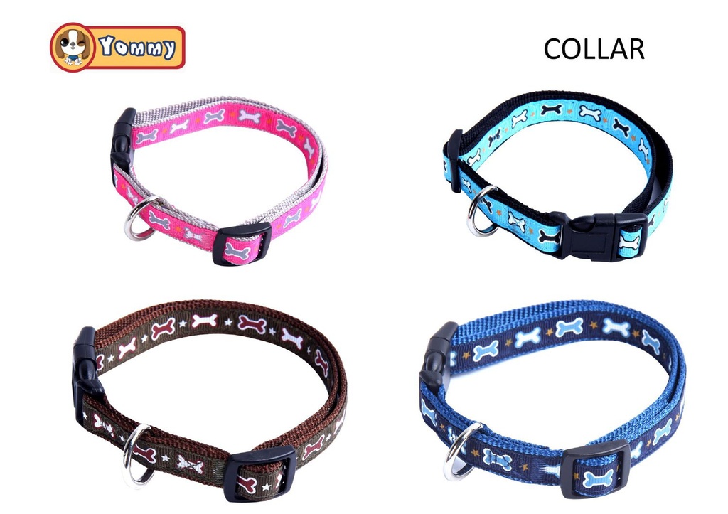 Collar para mascotas con diseño de hueso 2.0x46cm para perros