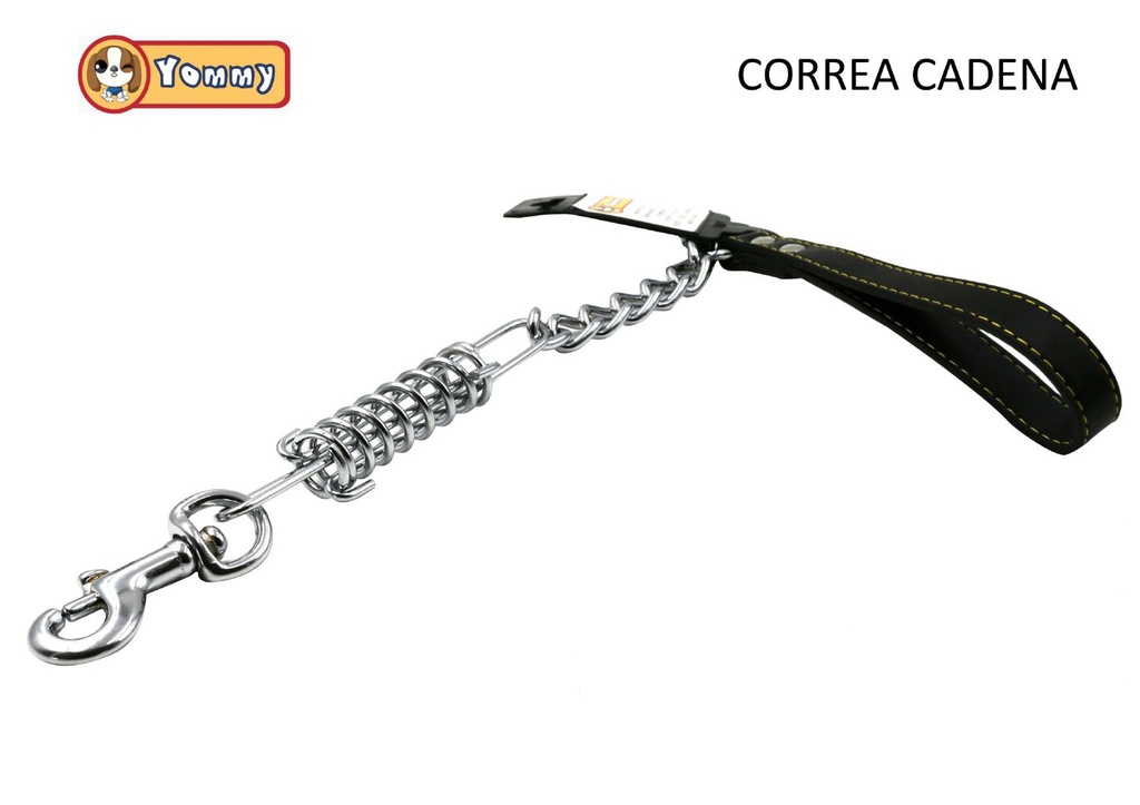 Correa con cadena para perro 4.0mm x 50cm para mascotas