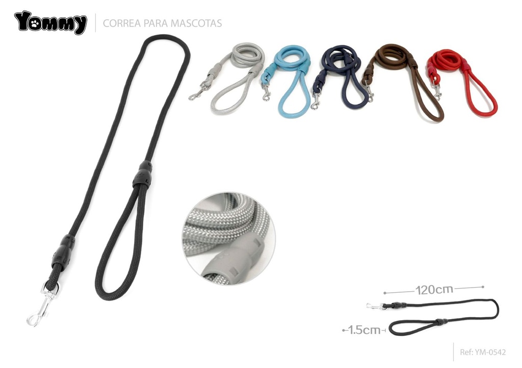CORREA NYLON 1.5*120CM - Accesorios para mascotas