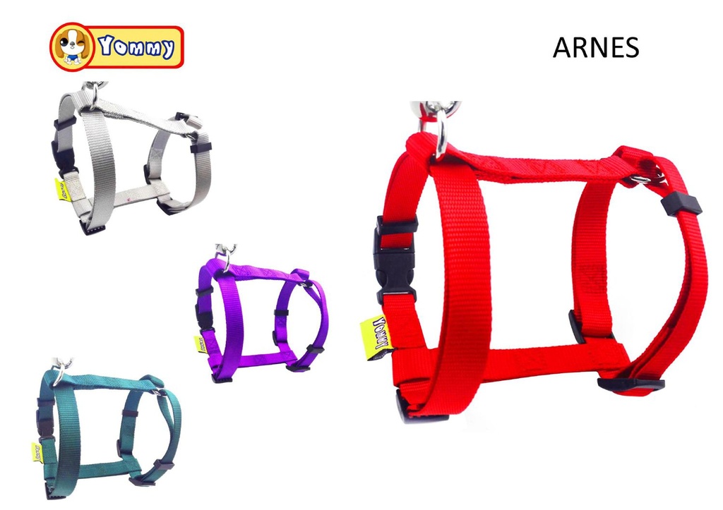 Arnes rectangular de nylon 1.0/20-35cm - Accesorios para mascotas