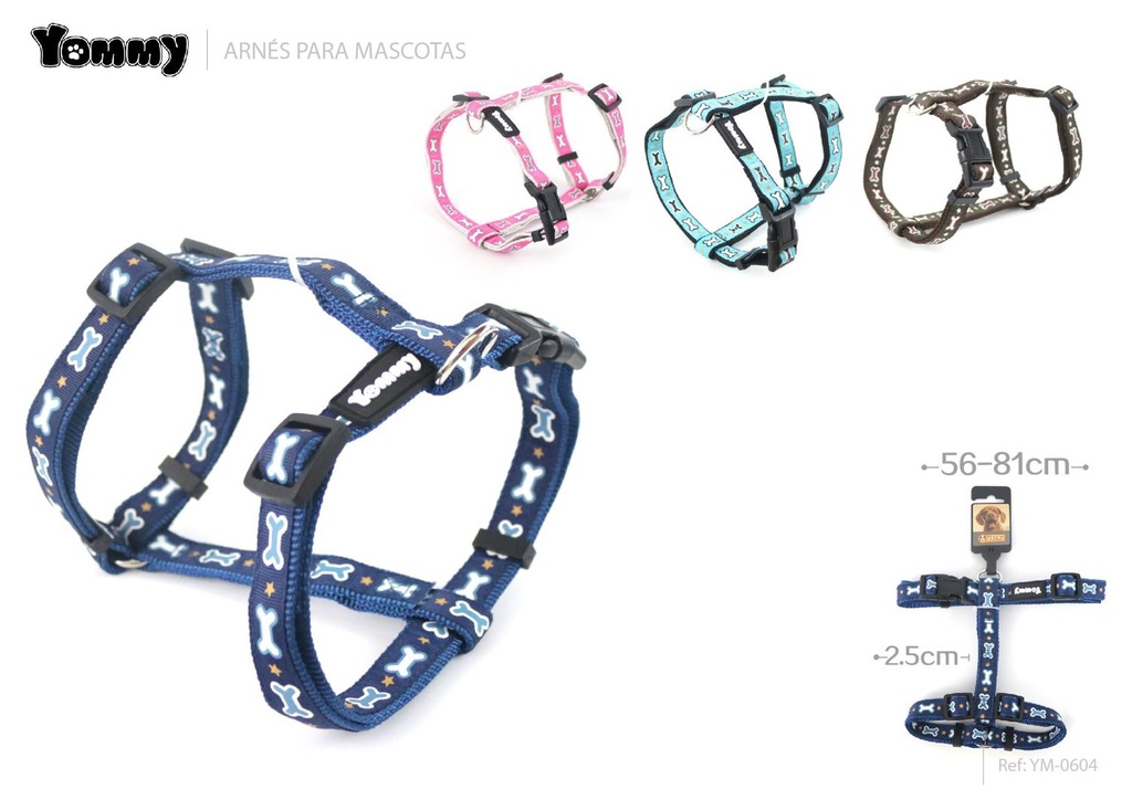 Arnés de hueso 2.5*56/81 cm - Accesorios para mascotas