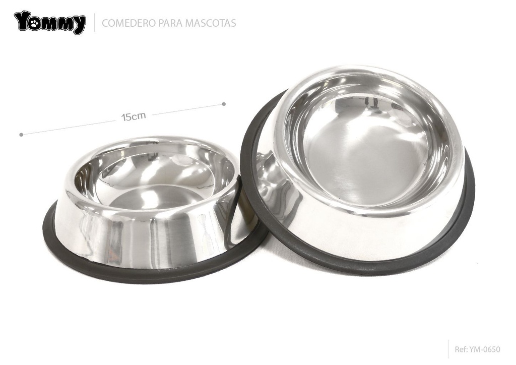 Comedero para perros 15cm para mascotas