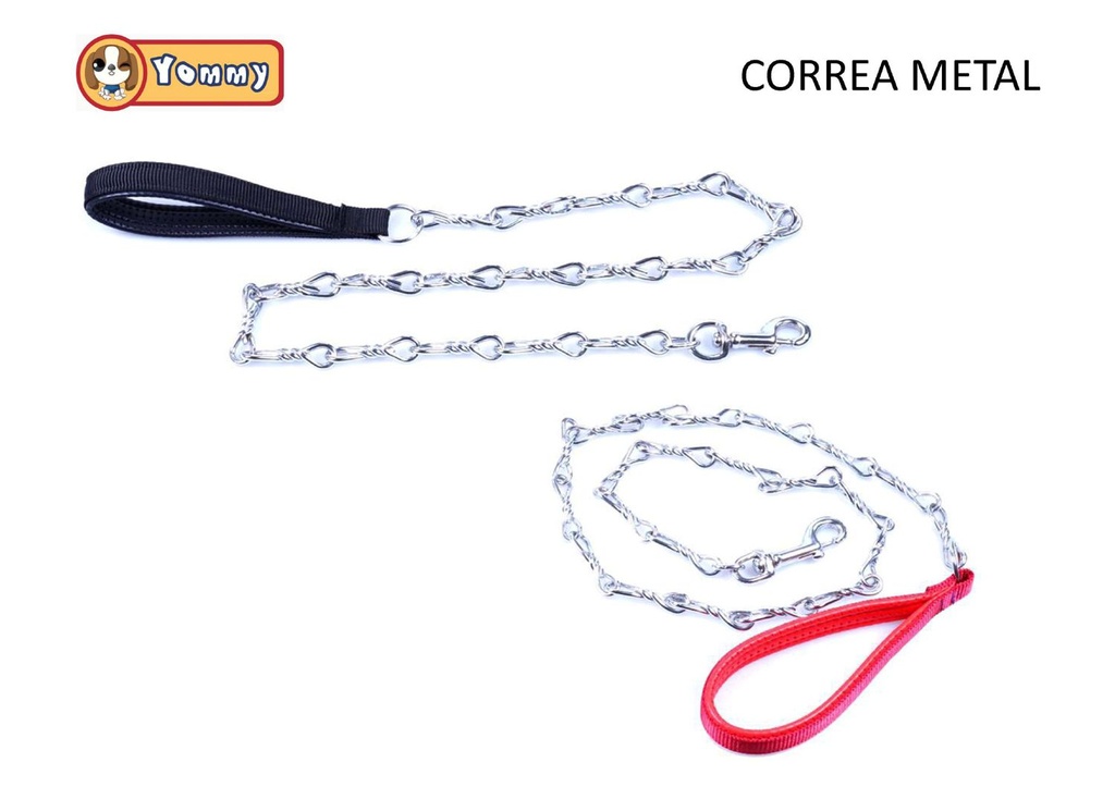 Correa cadena enlazada 3.0mm*120cm para mascotas