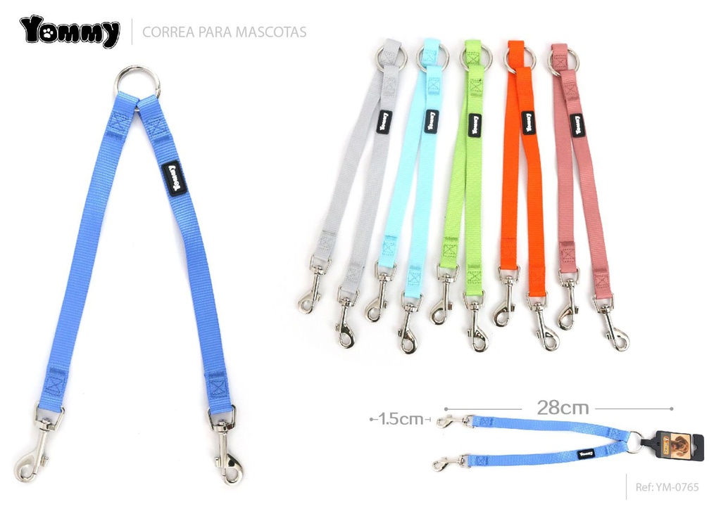 Corrrea multifuncional 1.5*28cm - Accesorios para mascotas