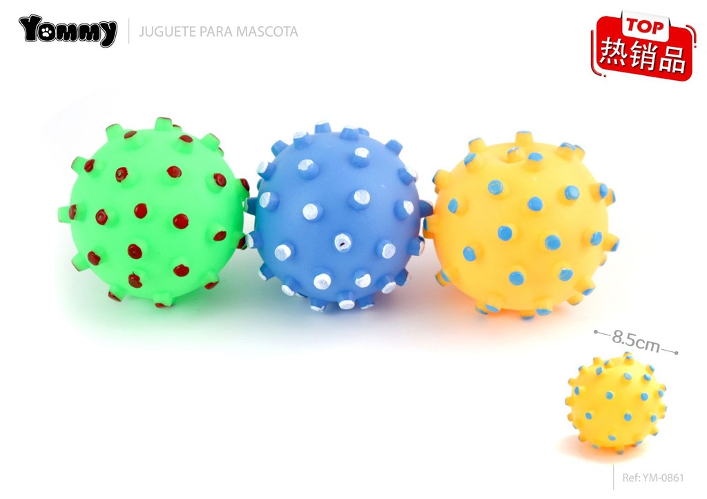 Juguete en forma de pelota de 8.5 cm - Accesorios de mascotas