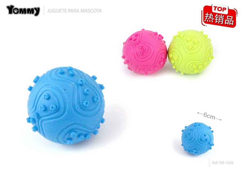 Juguete TPR bola 6 cm - Juguetes para mascotas