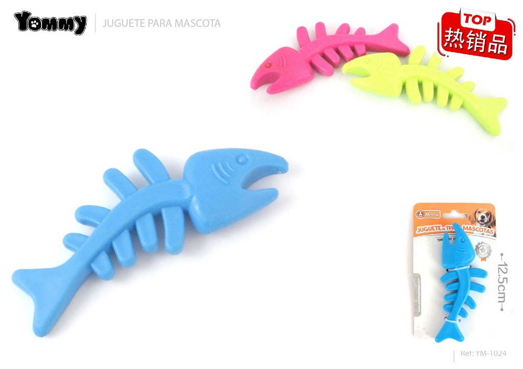 Juguete de pececito de TPR 12.5cm - Juguetes para mascotas