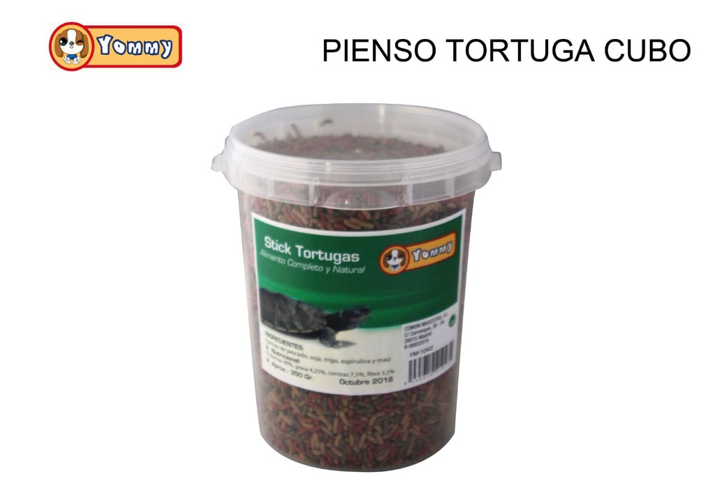 Alimento en stick para tortugas 1L en cubo