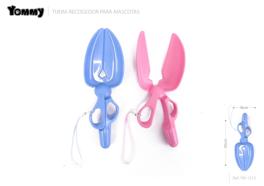 Recogedor tijera para mascotas 25*8 cm - Accesorios para mascotas