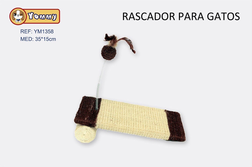 Rascador para gato 35x15cm para mascotas