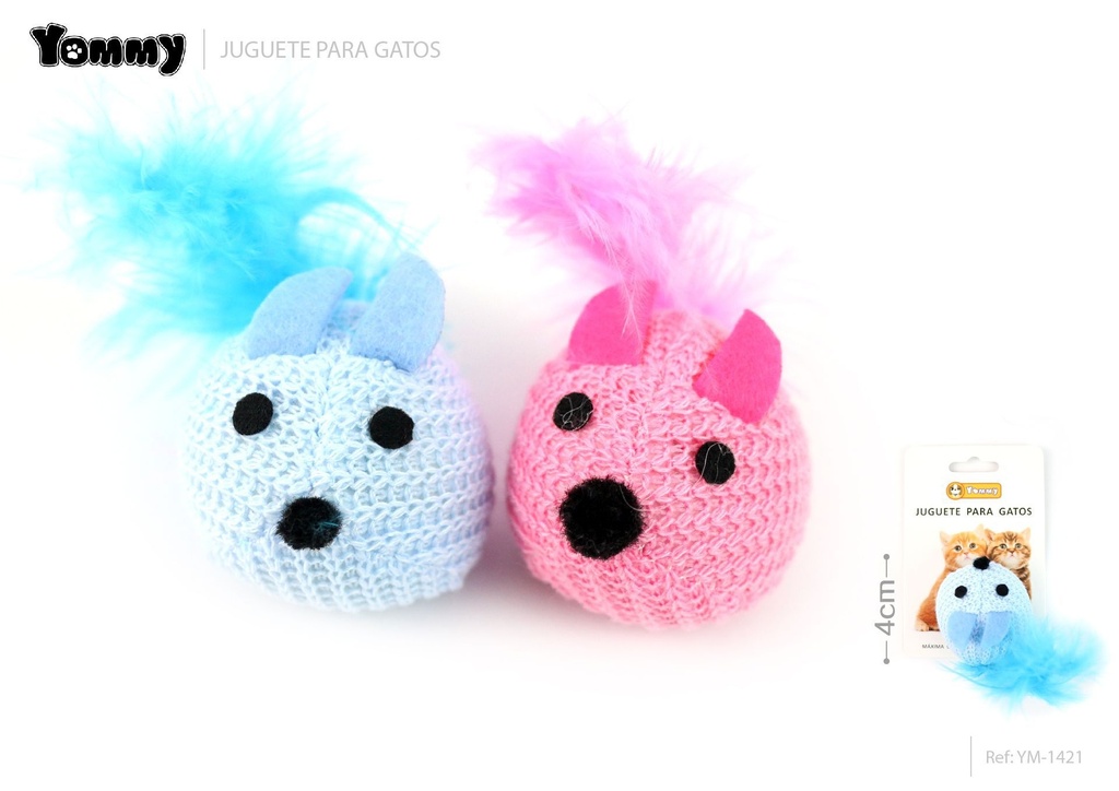 Juguete de peluche ratón 6 cm - Artículos para mascotas