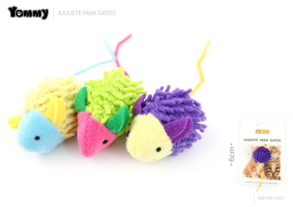 Juguete de peluche ratón 6 cm - Juguete para gatos