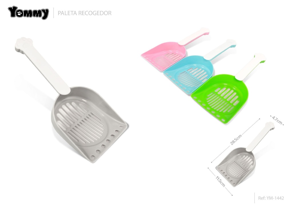Pala recogedora para areneros de gatos 28.5*11.5*4.7 cm - Accesorios para mascotas