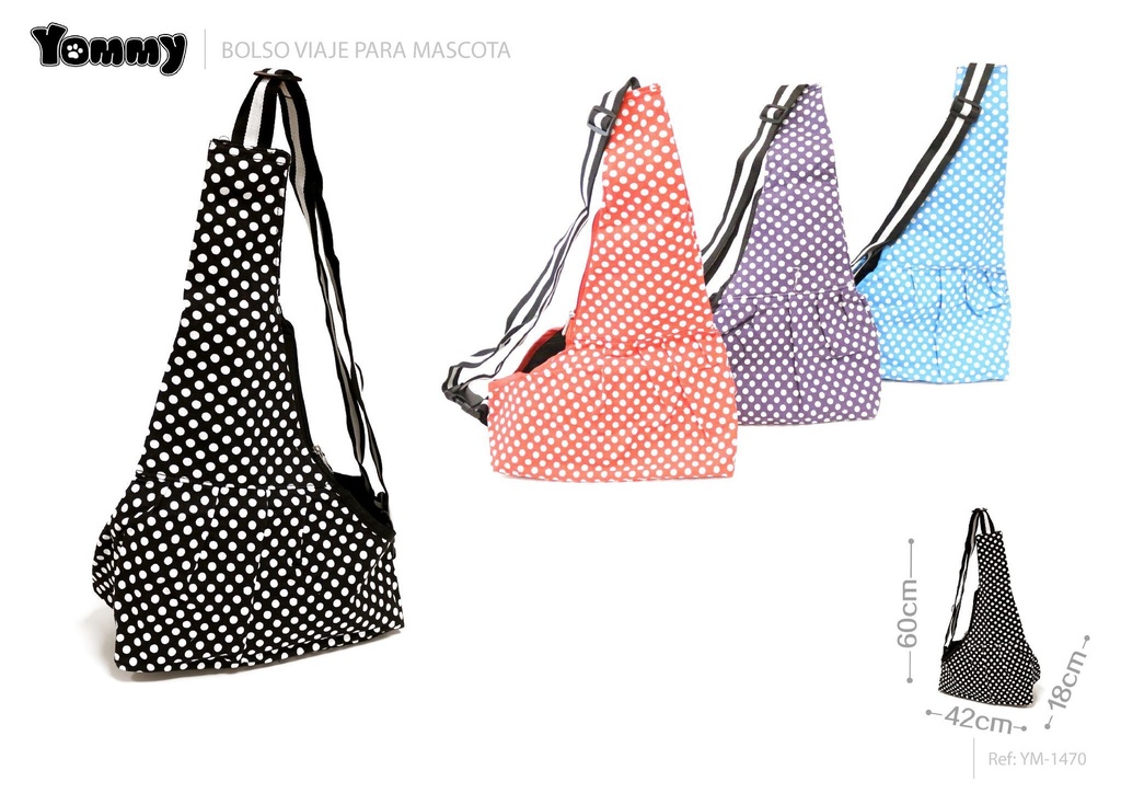 Bolso de viaje colorido pequeño 60x42x18cm - Accesorios para mascotas