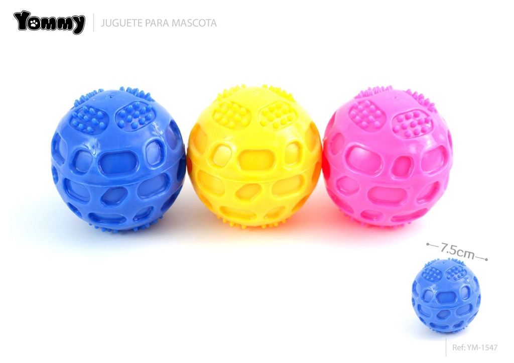 Juguete de vinilo en forma de pelota 7.5cm - Juguetes para mascotas