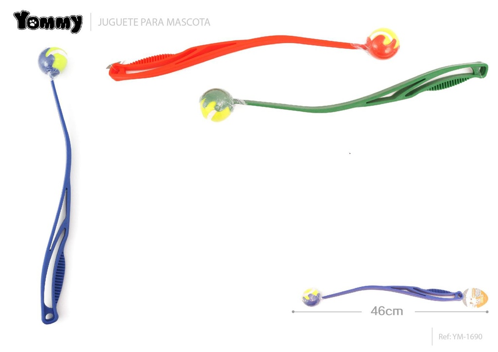 Lanzador de pelotas tamaño M 46 cm - Juguetes para mascotas