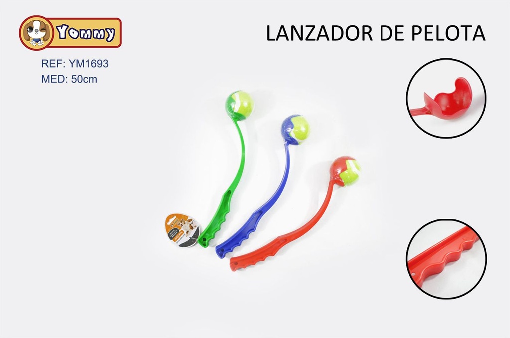 Lanzador de pelota 50cm para perros