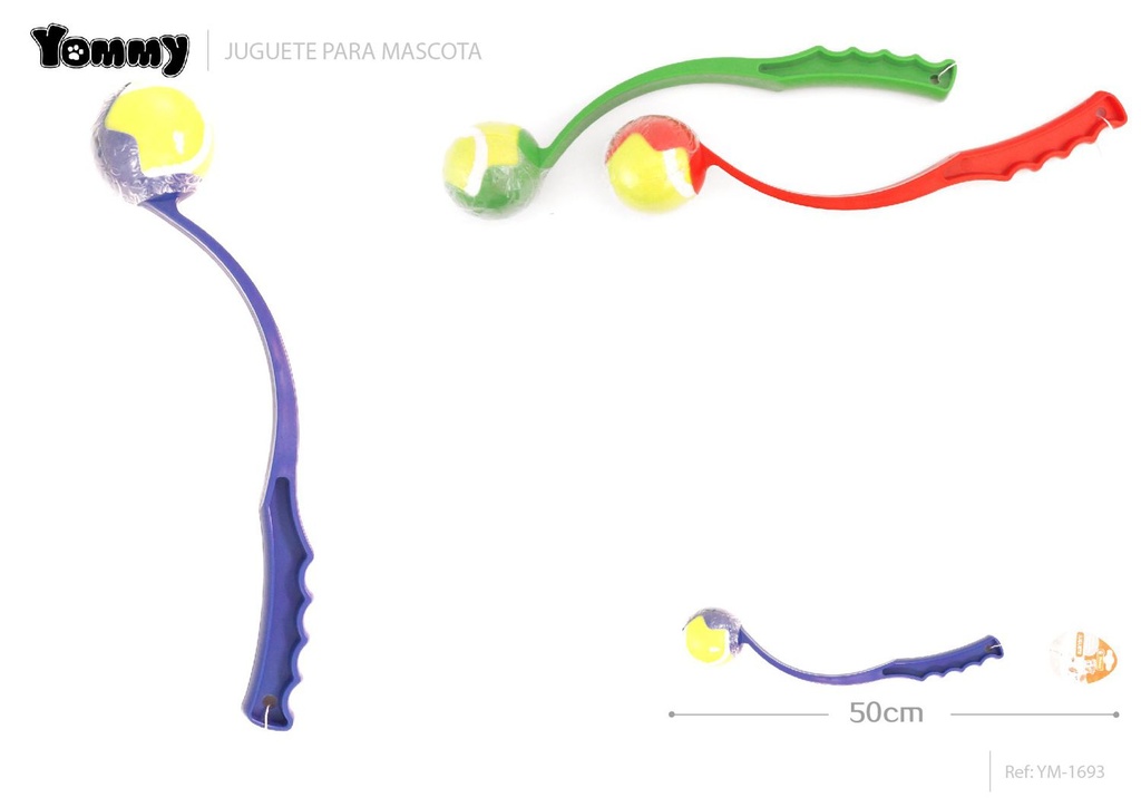 Lanzador de pelota de 50 cm - Juguete para mascotas