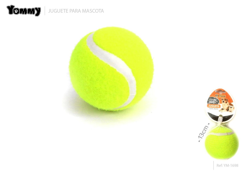 Juguete de tenis para mascotas 13cm para diversión de mascotas