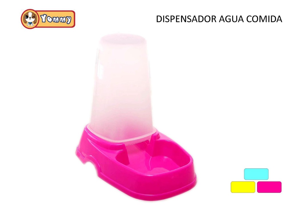 Dispensador de agua y comida 1.5L para mascotas