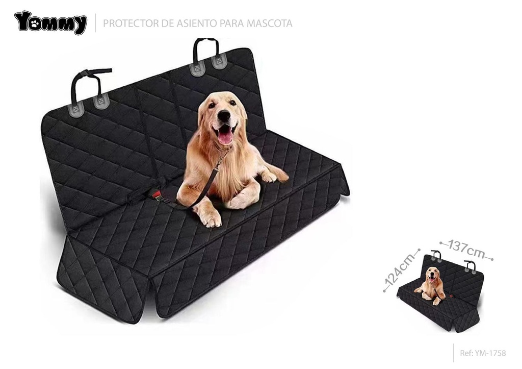 Protector de asientos grueso para mascotas 137*124cm para coche