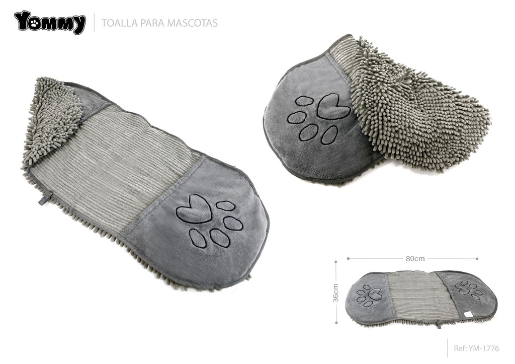 Toalla para mascotas 36x80 cm - Toallas de baño para mascotas