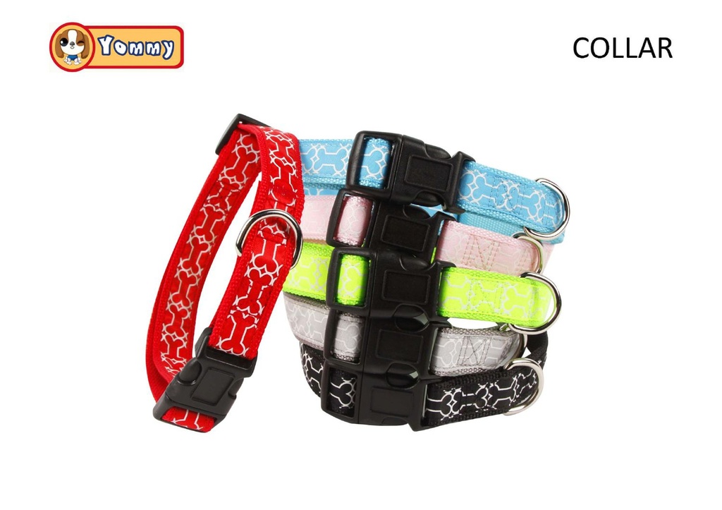 Correa de nylon con hueso hueco 2.0x35-50cm para mascotas