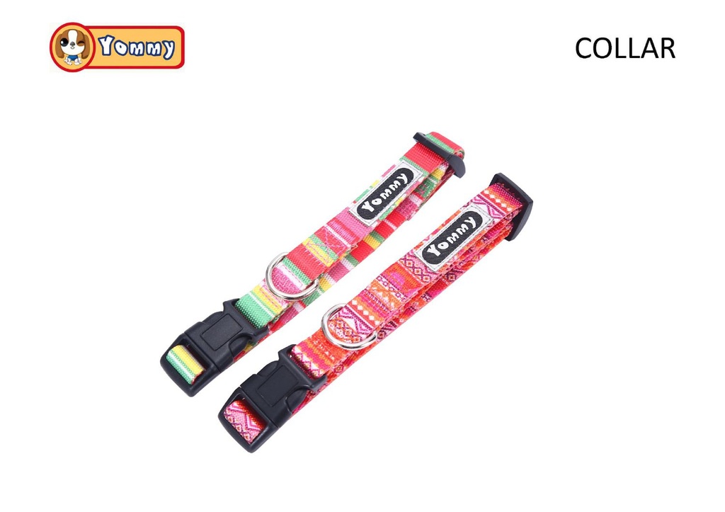 Collar arco iris para mascotas 2.5x40-55cm ajustable