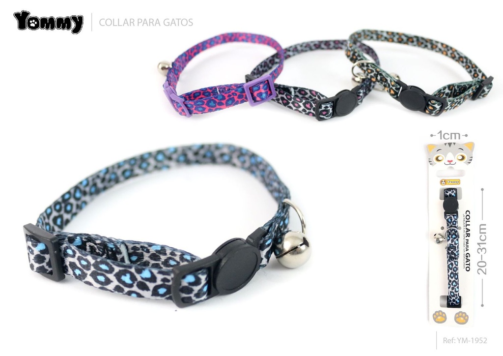  Collar para gato 1.0 x (20-31) - Accesorios para mascotas