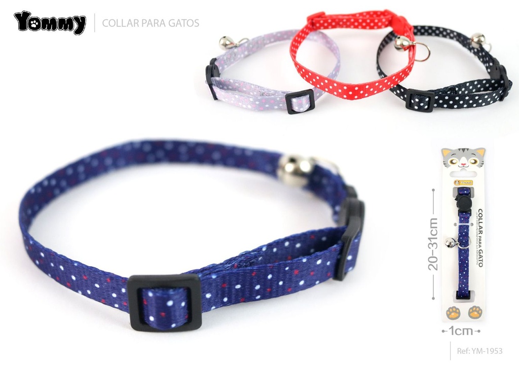 Collar para gato 1.0x (20-31)cm ajustable