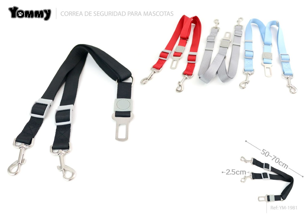 Correa para mascotas 2.5*50-70cm - Accesorios para mascotas