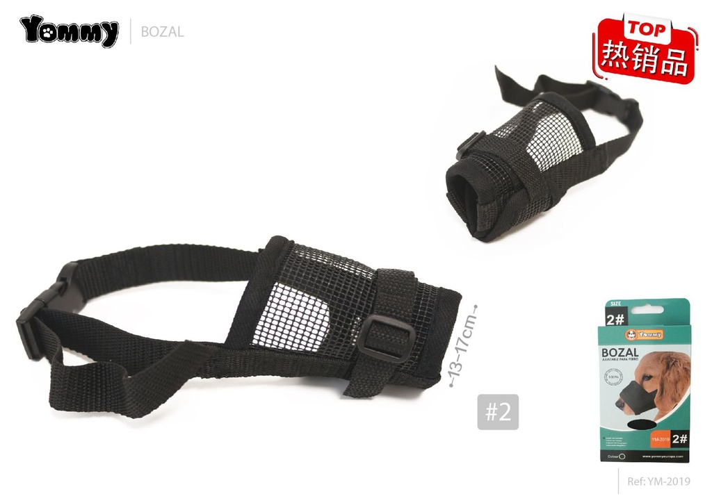 Bozal perro 13-17cm para mascotas