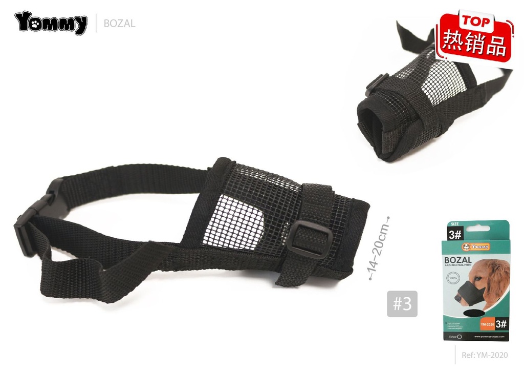 Bozal para perro 14-20cm para control de mascotas