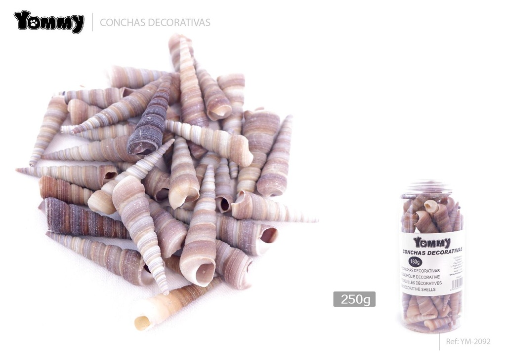 Conchas decorativas 180g - Decoración de acuarios