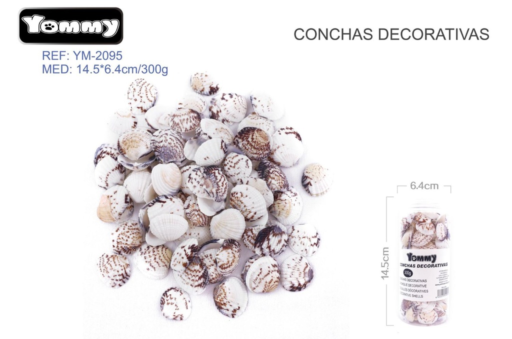 Conchas decorativas 300g para acuarios y manualidades