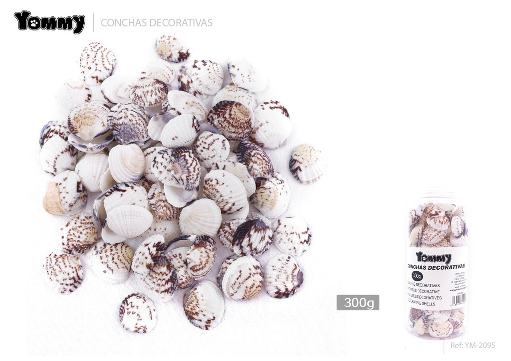 Conchas decorativas de 300g para acuarios - Accesorios para acuarios