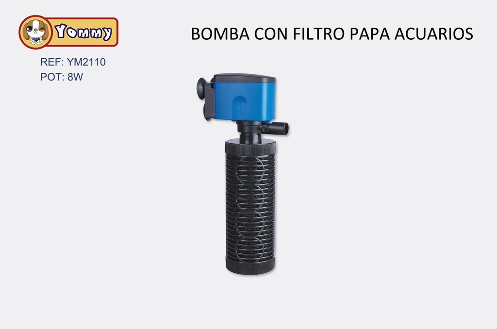 Filtro interno 8W 1400L/H para acuarios