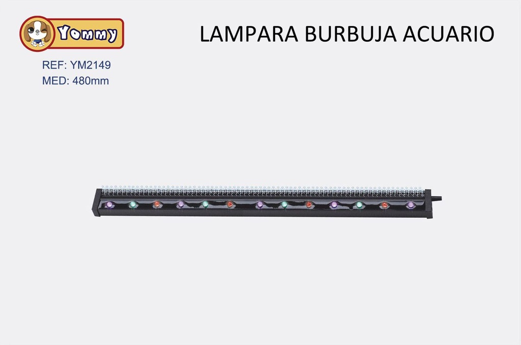 Lámpara burbuja acuario 480mm para peces