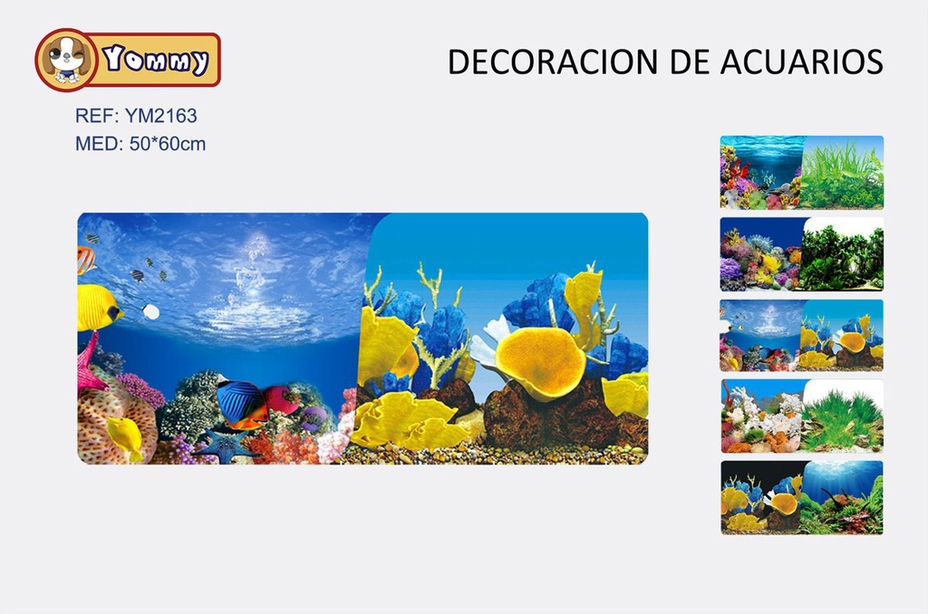 Decoración de acuarios 50x60cm para peceras