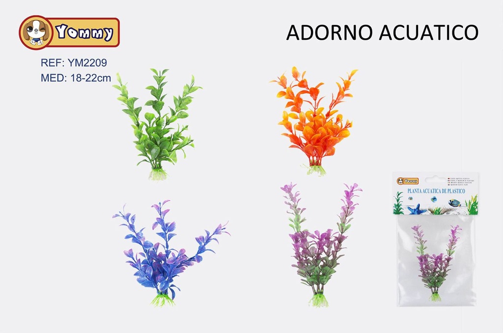 Adorno acuático de plástico 18-22 cm