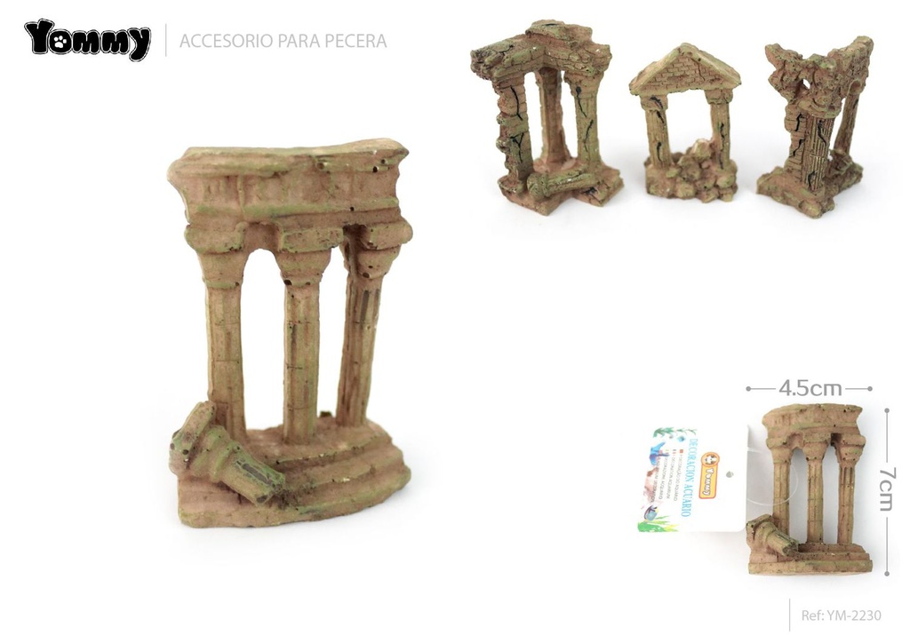 Accesorios para acuario montaña de resina 4.5*2.5*7 cm - Artículos para mascotas