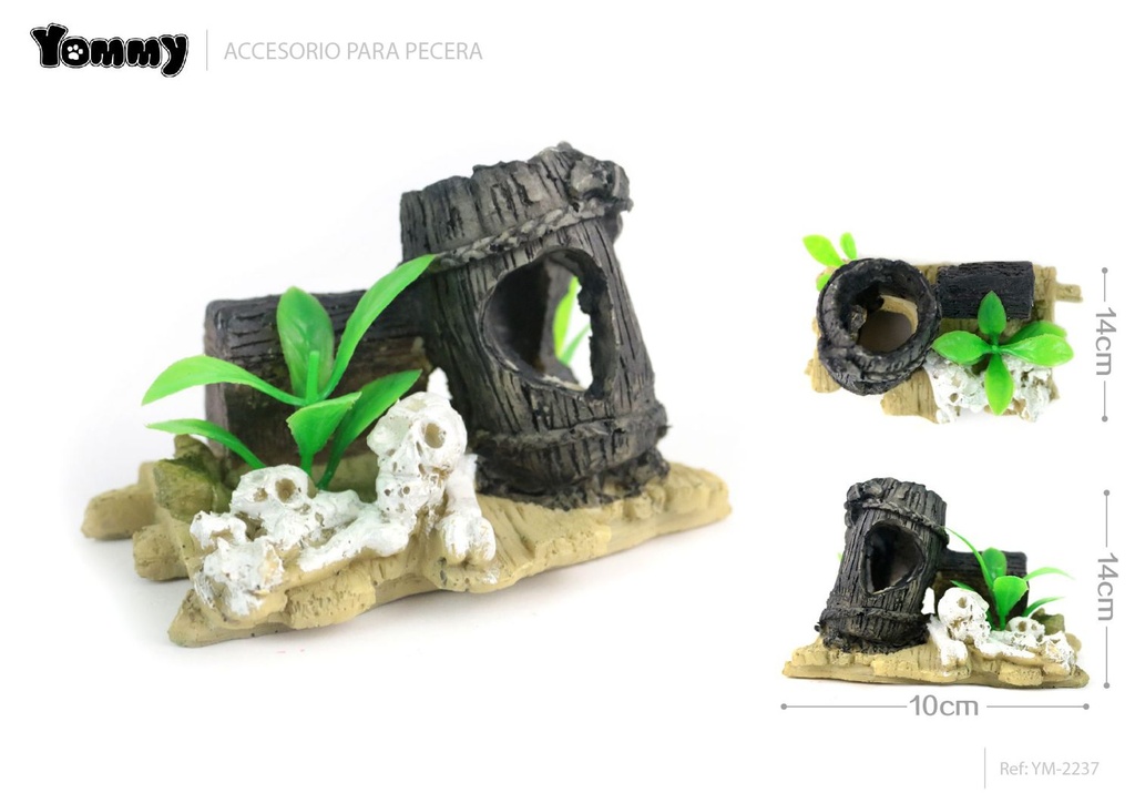 Accesorios para acuario 11.5x7x8 cm - Decoración de acuarios