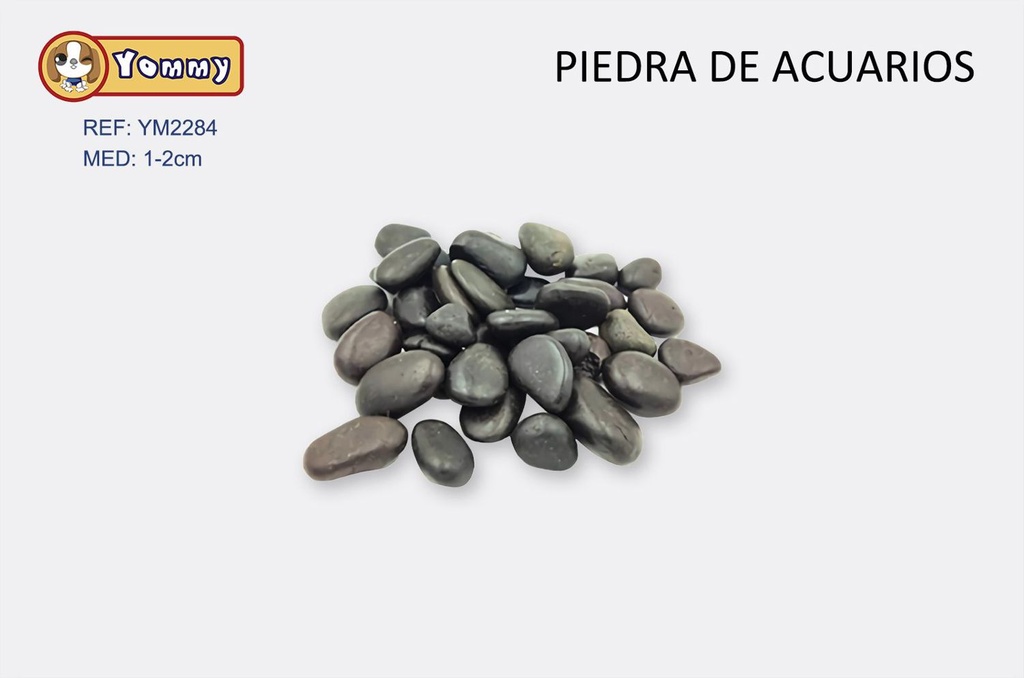 Piedras de acuarios 1-2cm mate negro para decoración acuática